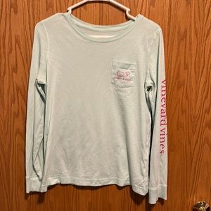 teal XS vineyard vines, long sleeve T-shirt